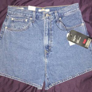 Levi's High Loose Denim Shorts 30